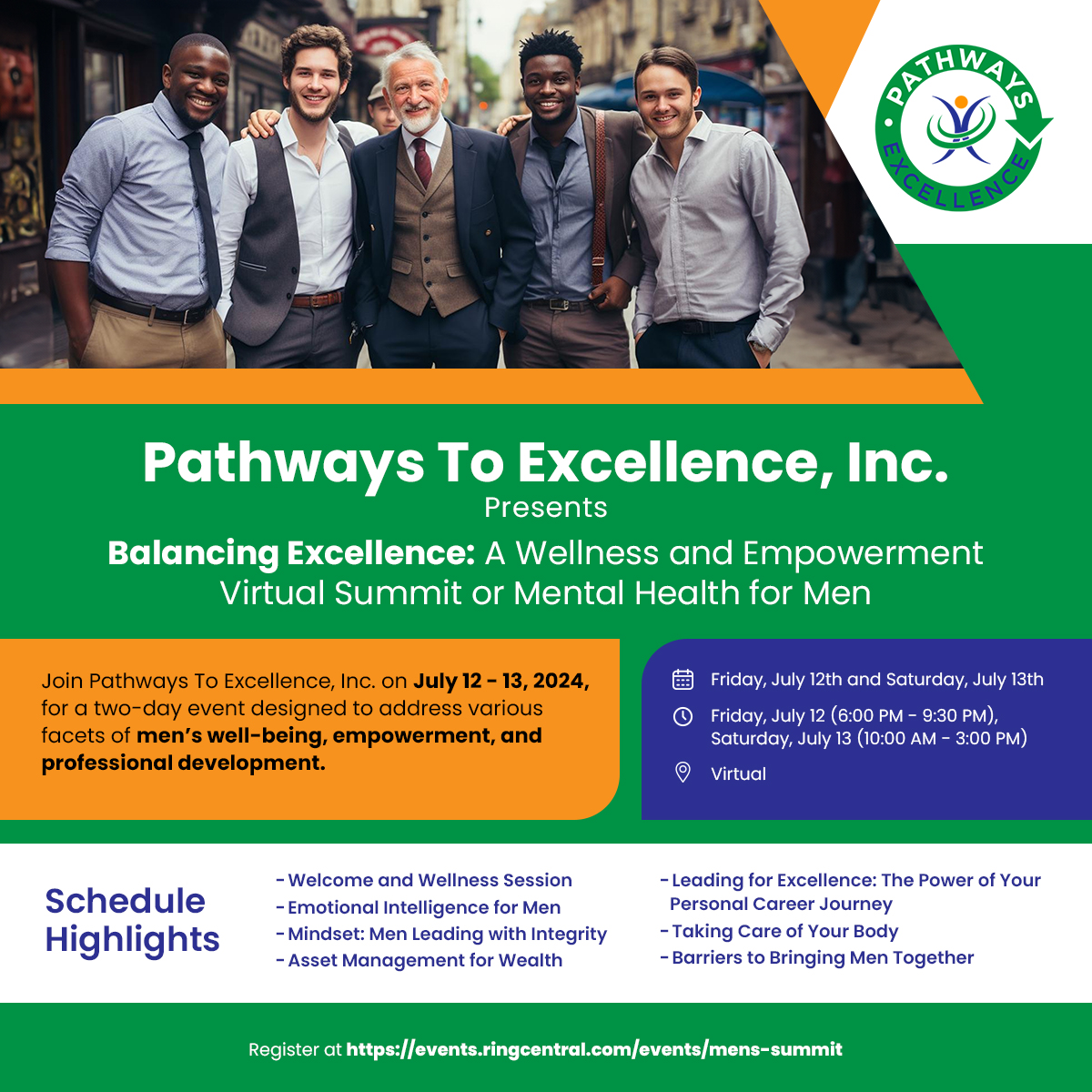 Pathways To Excellence Men’s Empowerment Virtual Summit